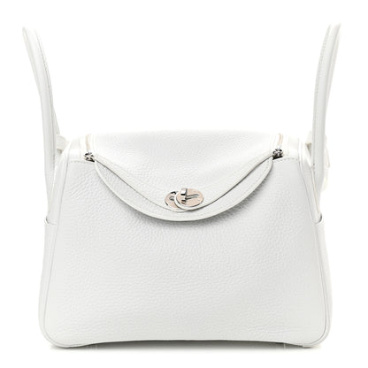 Hermes Taurillon Clemence Lindy 26 White 1 of 9