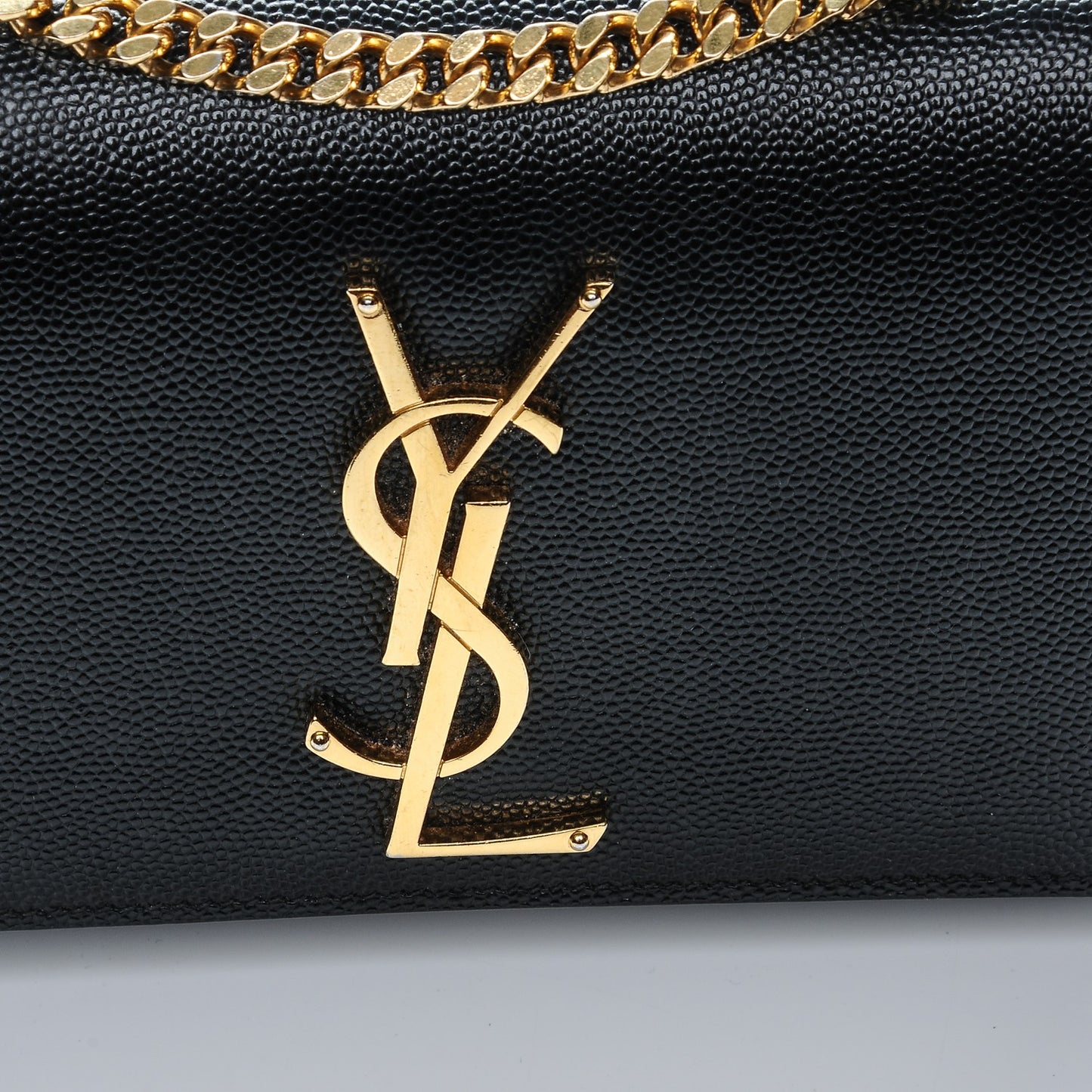 Grain De Poudre Small Monogram Kate Satchel Black