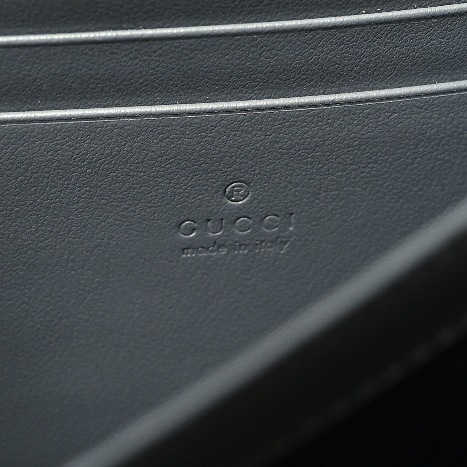Gucci Calfskin Matelasse Aria GG Marmont Chain Wallet Deep Grey 6 of 11