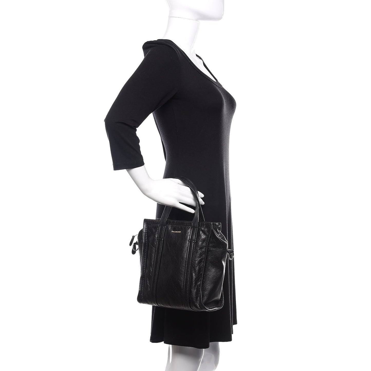 Agneau XS Bazar Shopper Tote Black