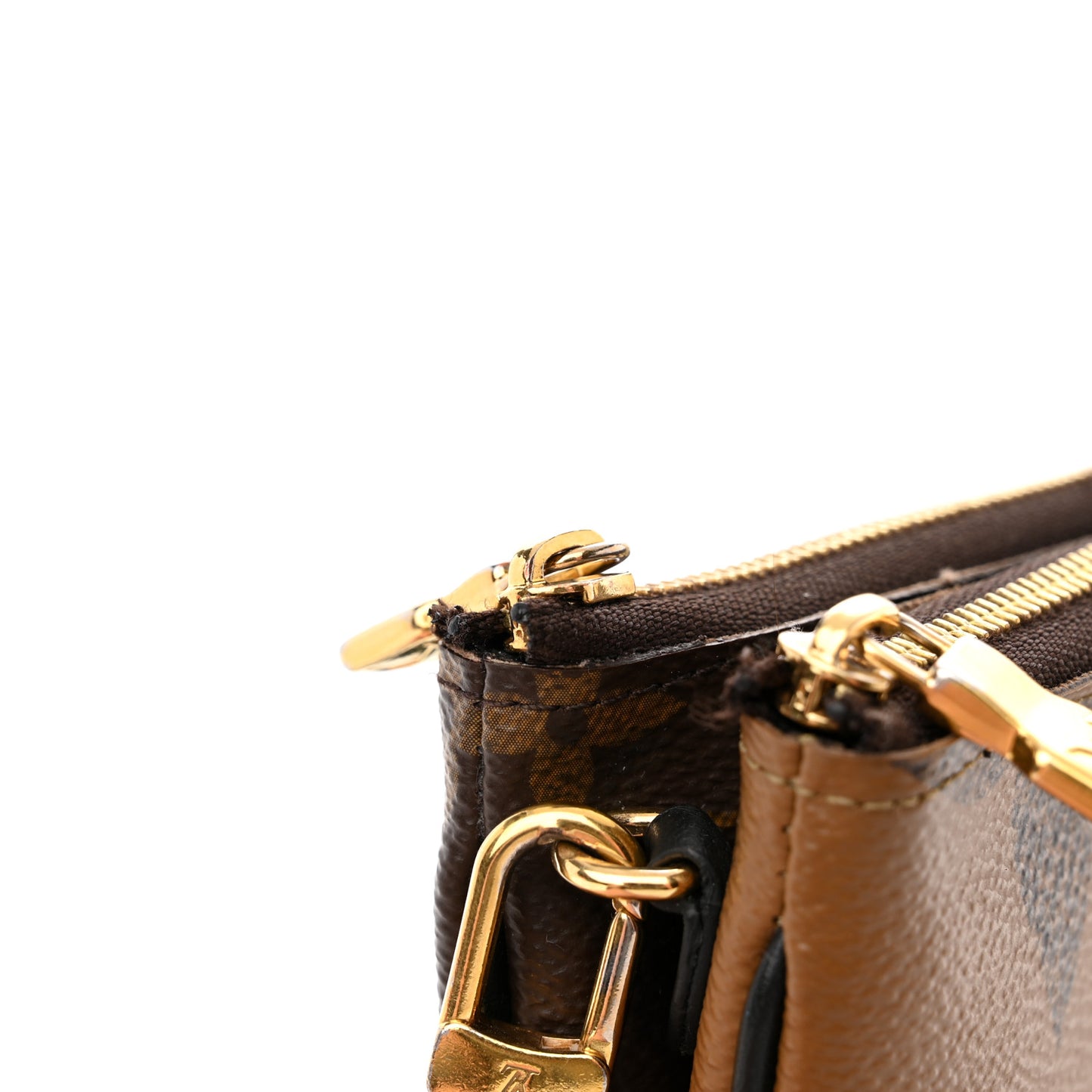 Reverse Monogram Giant Double Zip Pochette