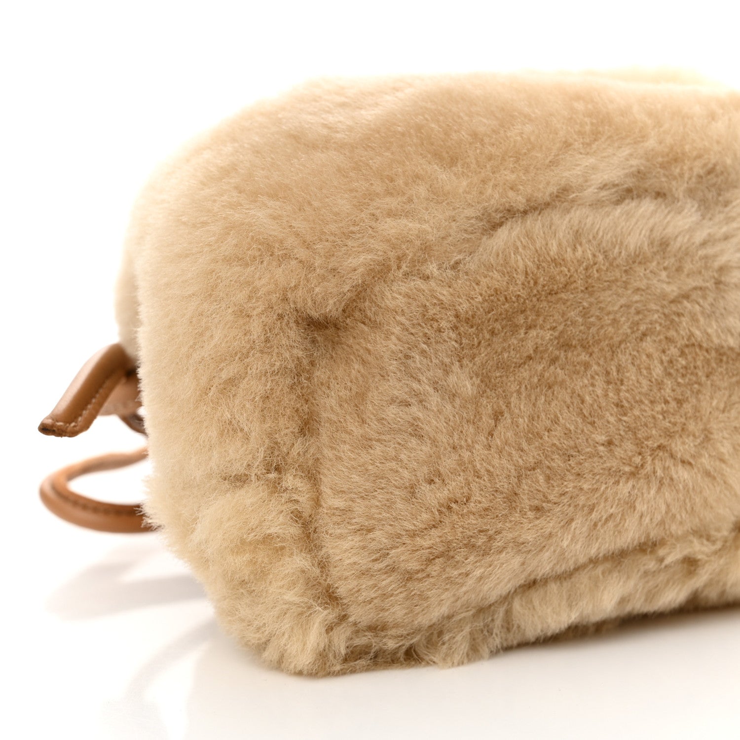 Mansur Gavriel Shearling Mini Cloud Clutch Natural 8 of 10
