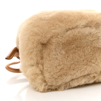 Mansur Gavriel Shearling Mini Cloud Clutch Natural 8 of 10