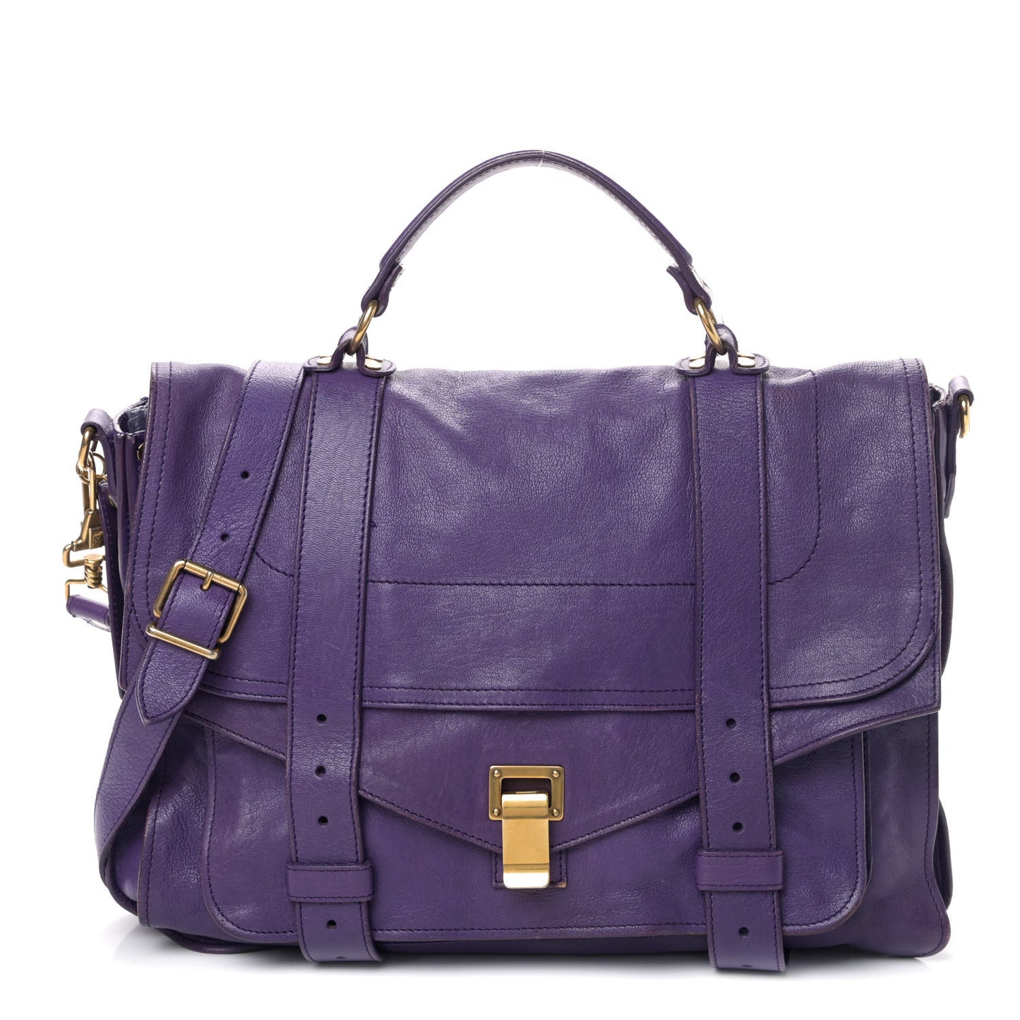 Lambskin Medium PS1 Satchel Purple Rain