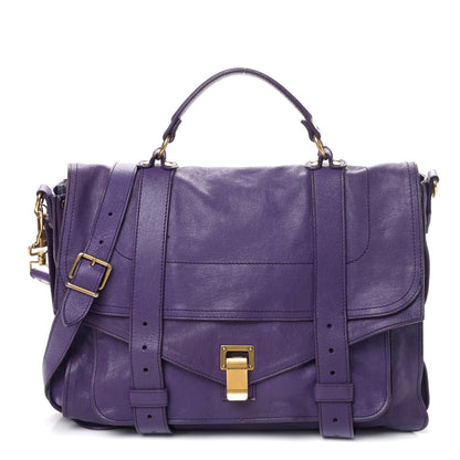 Proenza Schouler Lambskin Medium PS1 Satchel Purple Rain 1 of 5
