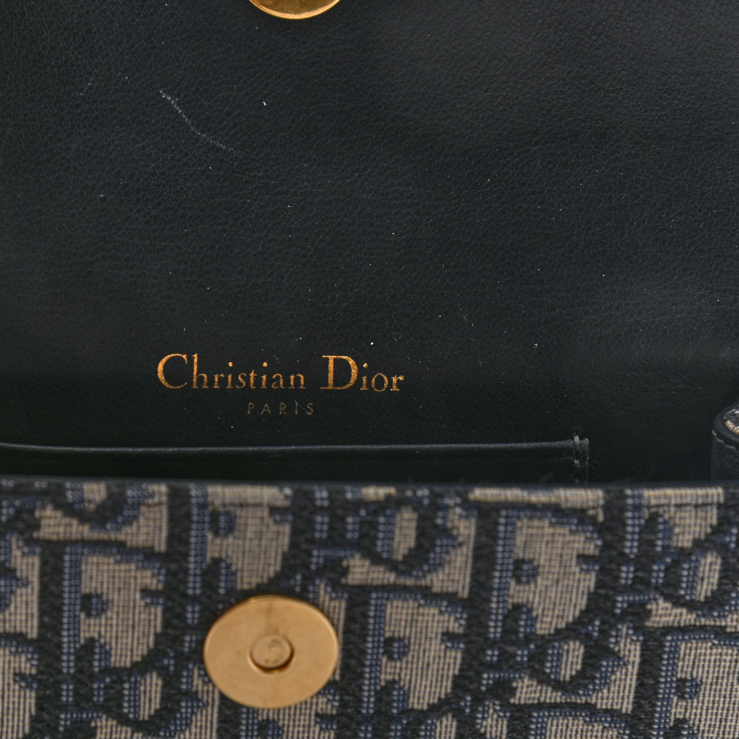 Christian Dior Oblique Saddle Belt Bag Blue 5 of 9
