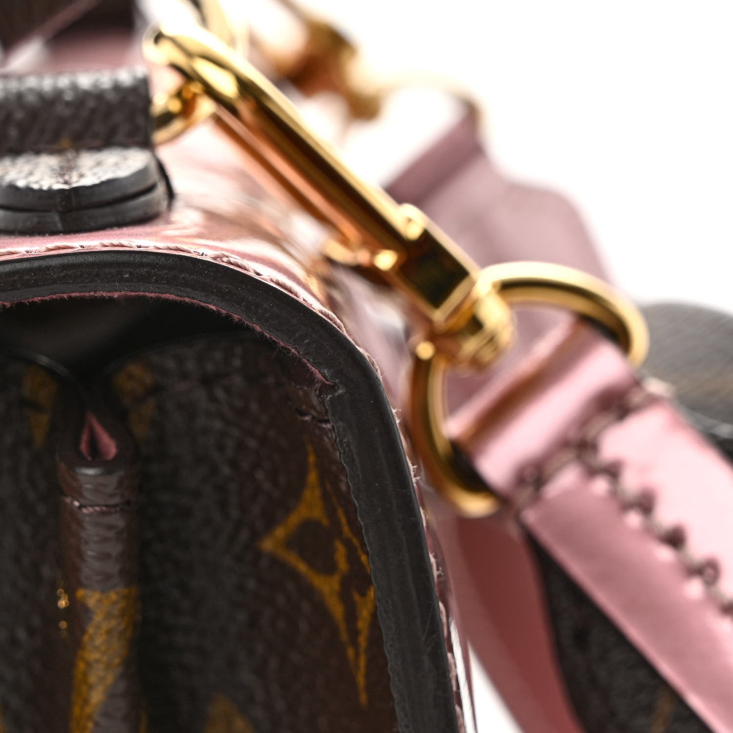 Louis Vuitton Louis Vuitton Vernis Monogram Spring Street Rose Pale Metallise Rose Ballerine 8 of 11