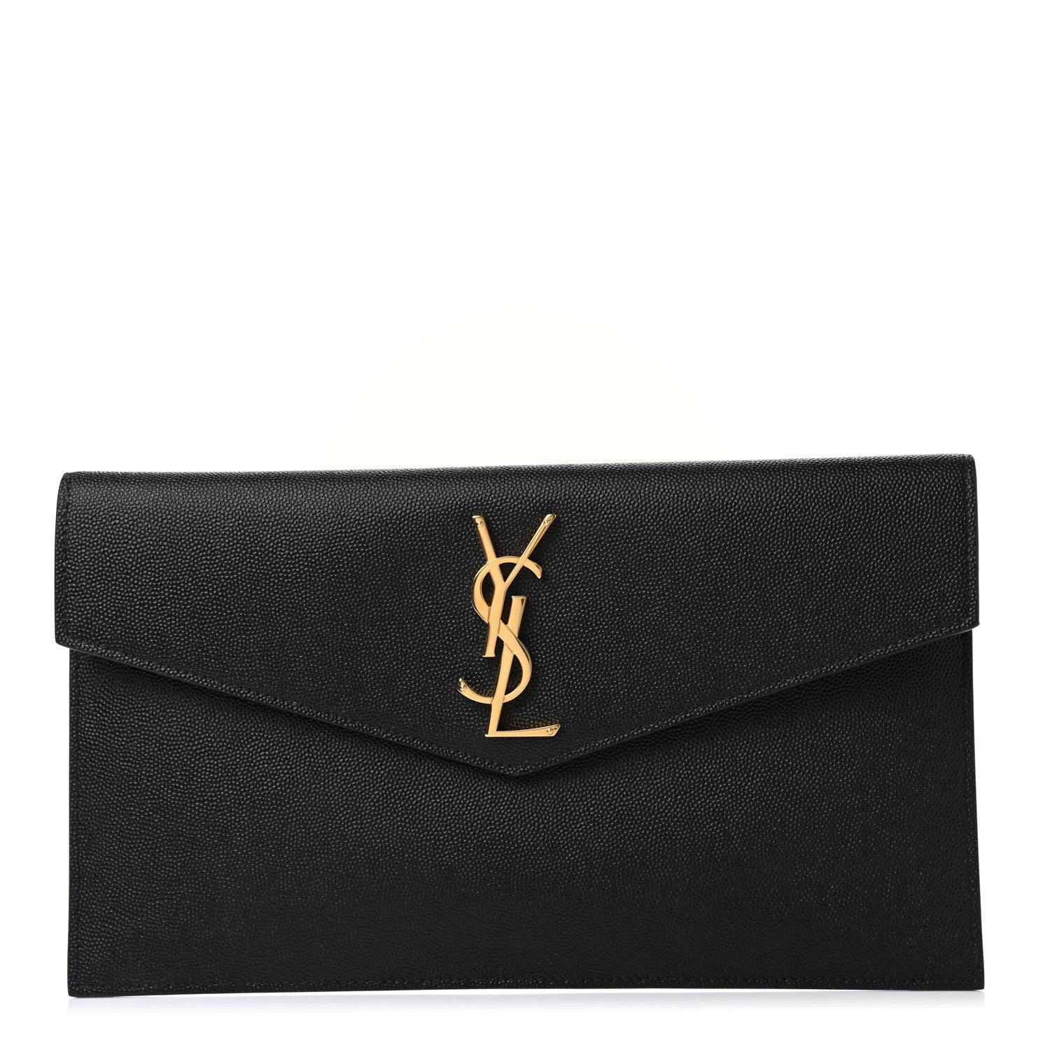Saint Laurent Grain De Poudre Uptown Pouch Black 1 of 8