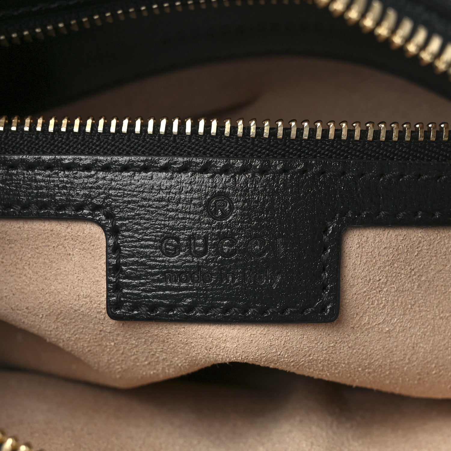 Gucci Textured Calfskin Small Horsebit 1955 Shoulder Bag Black 6 of 11