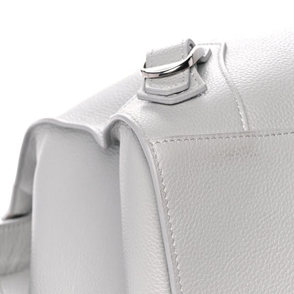 Balenciaga Grained Calfskin Neo Classic Silver Hardware Large Top Handle Bag Light Grey 9 of 14