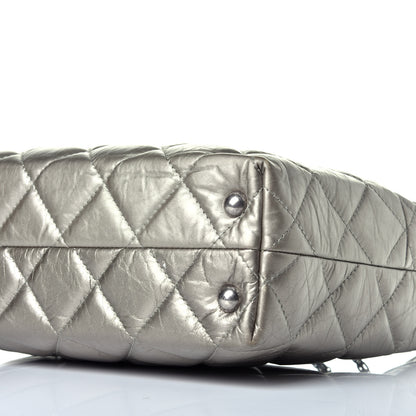 Chanel Aged Calfskin Quilted Reissue 2.55 Tote Light Gold 9 of 9
