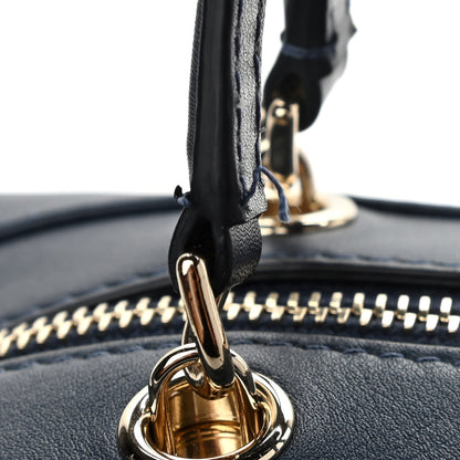 Chanel Calfskin Stitched CC Camera Case Bag Blue 5 of 11