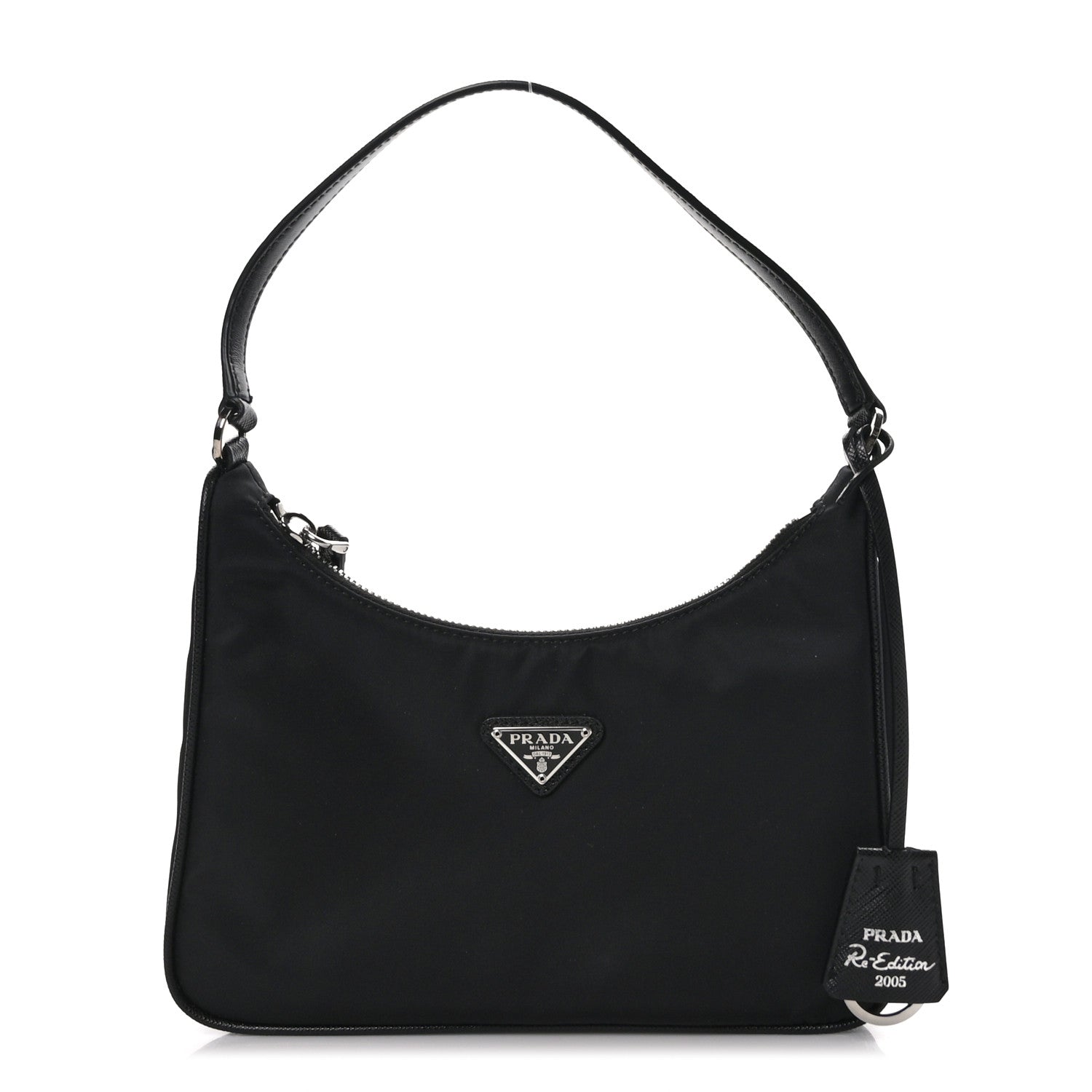 Prada Tessuto Nylon Saffiano Mini Re-Edition 2005 Bag Black 1 of 9