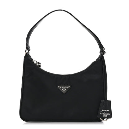 Prada Tessuto Nylon Saffiano Mini Re-Edition 2005 Bag Black 1 of 9