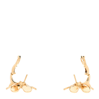 Van Cleef & Arpels 18K Yellow Gold Diamond Large Frivole Earrings 3 of 5