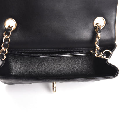 Chanel Lambskin Quilted Mini Rectangular Flap Black 5 of 7