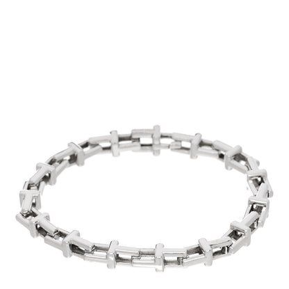 Tiffany Sterling Silver Large T Link Chain Bracelet 1 of 4