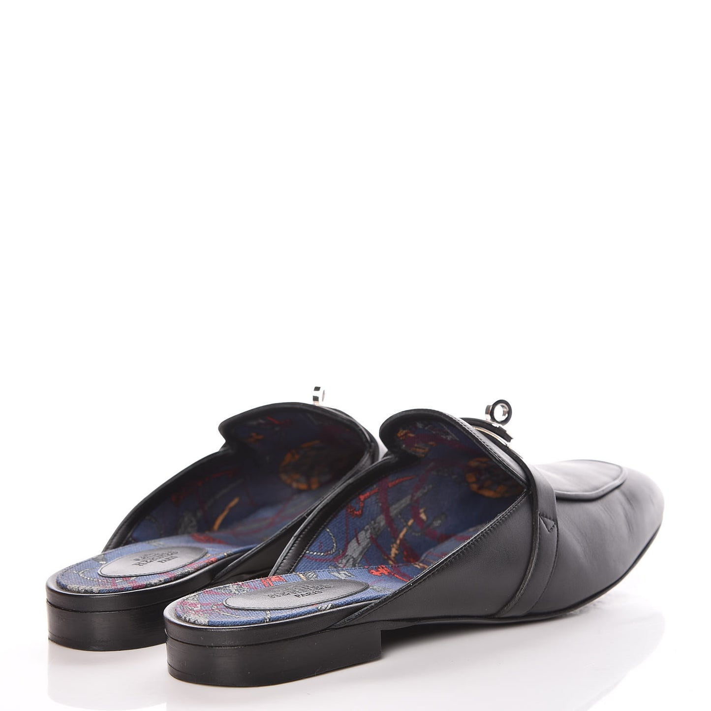 Calfskin Oz Mules 41 Black