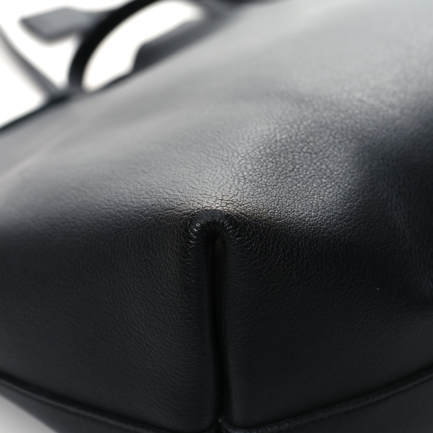 Saint Laurent Calfskin Large Shopping Tote Black 14 of 17