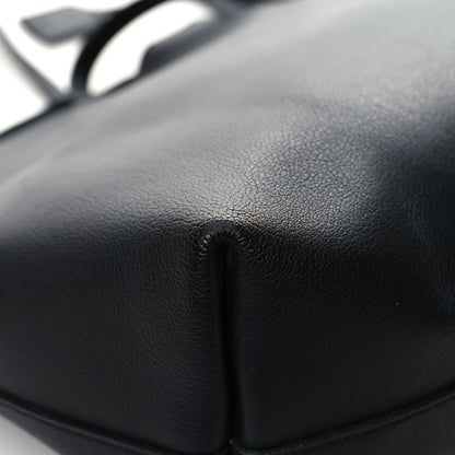 Saint Laurent Calfskin Large Shopping Tote Black 14 of 17