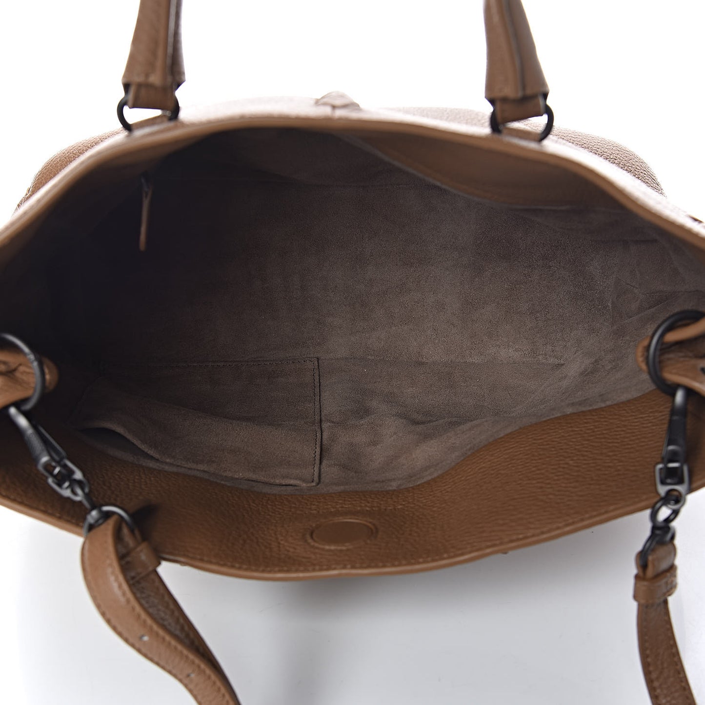 Cervo Deerskin Braided Tote Camel