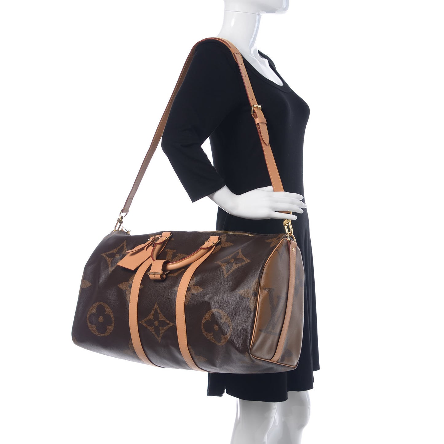 Reverse Monogram Giant Keepall Bandouliere 50