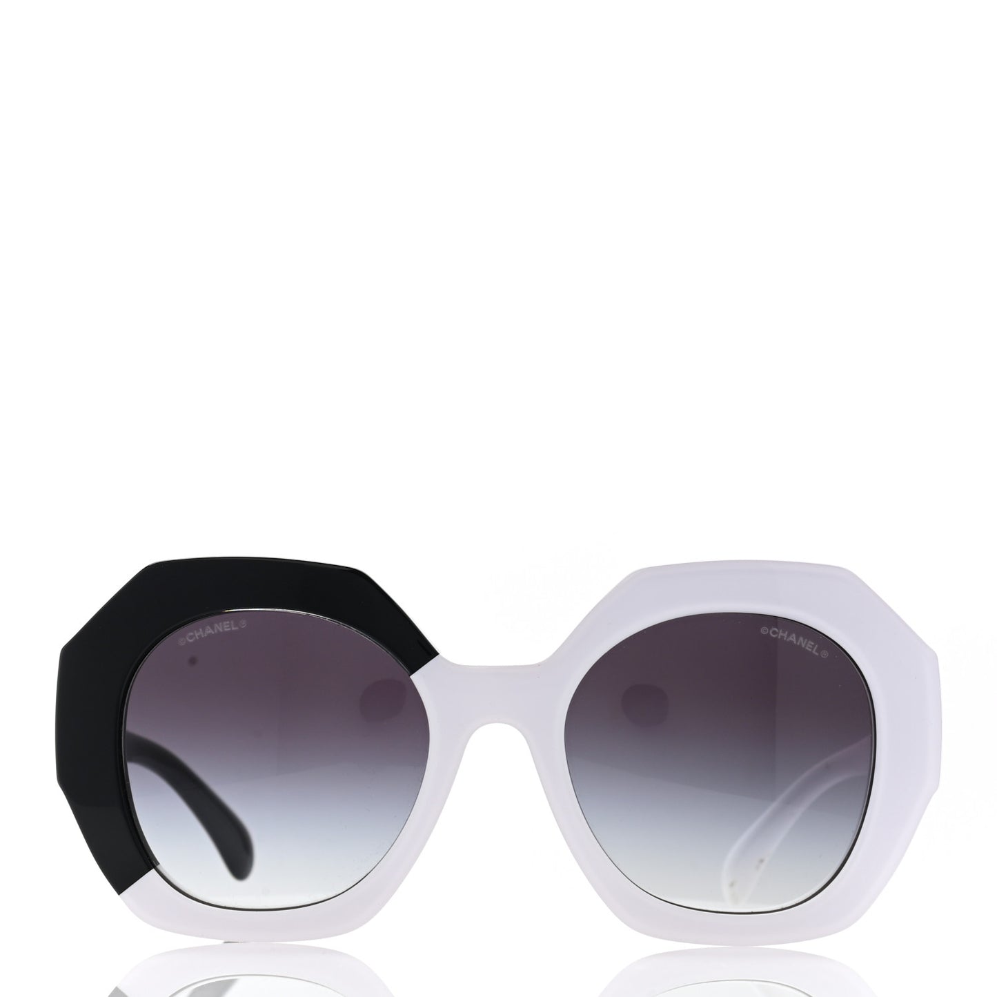Acetate CC Sunglasses 9080-A White Black