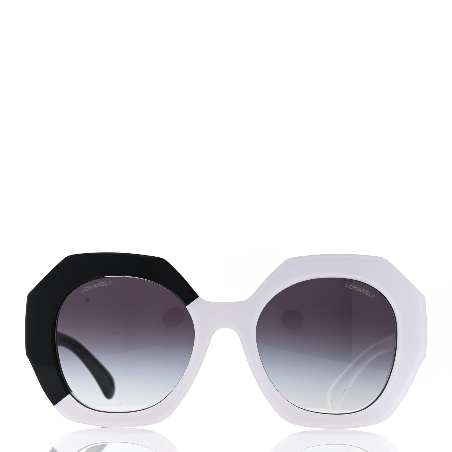 Chanel Acetate CC Sunglasses 9080-A White Black 2 of 8