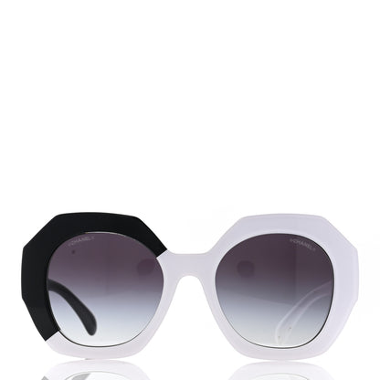 Chanel Acetate CC Sunglasses 9080-A White Black 2 of 8