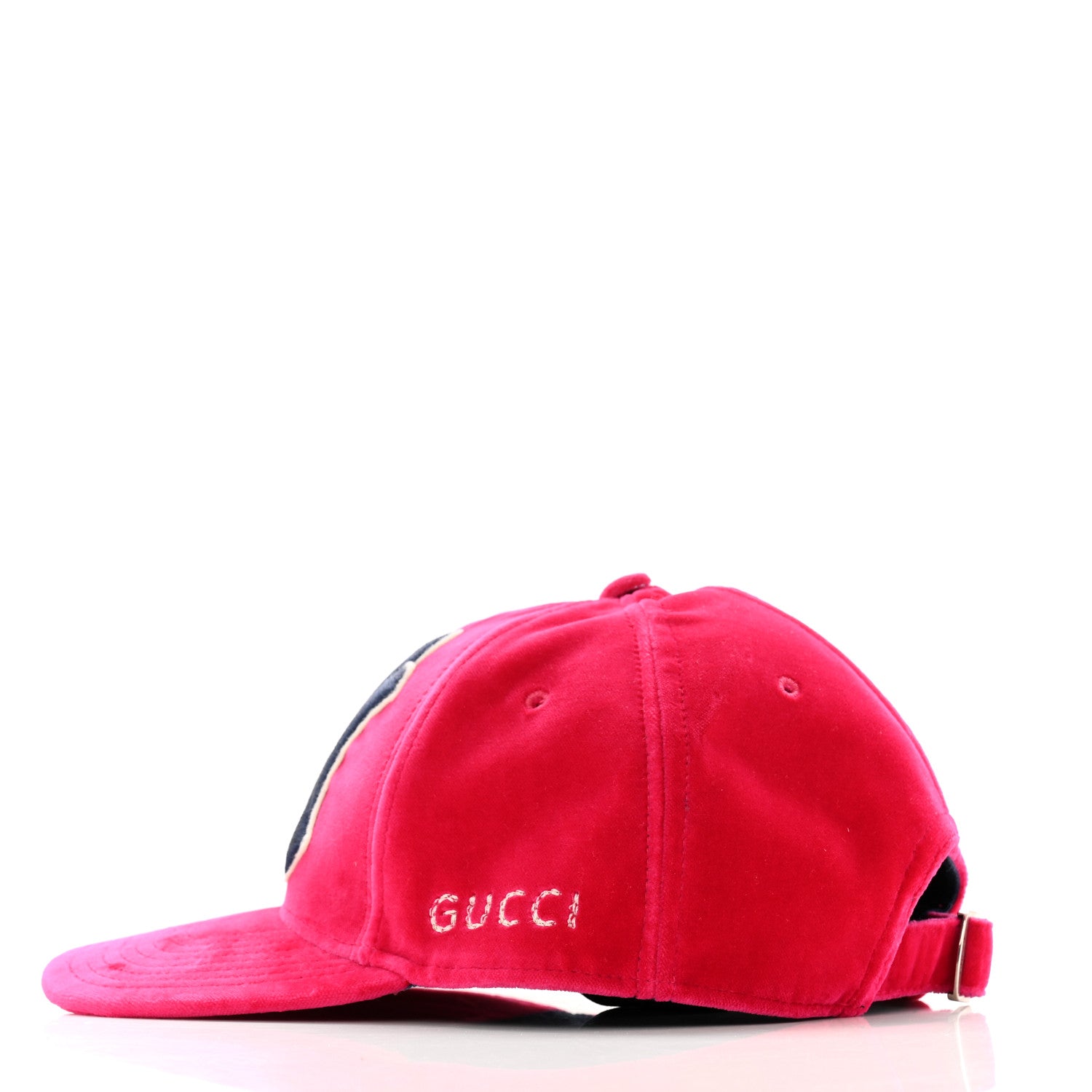 Gucci X MLB Velvet NY Yankees Baseball Hat 57-61 Pink 4 of 11