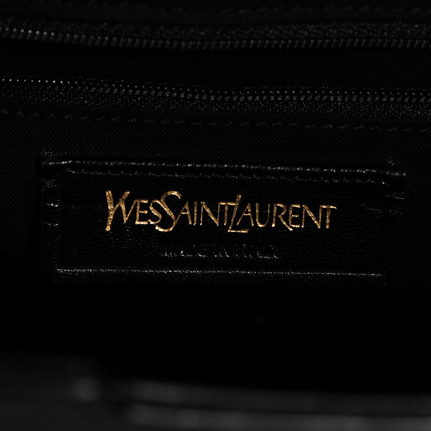 Saint Laurent Textured Calfskin Medium Classic Cabas Y Black 6 of 7