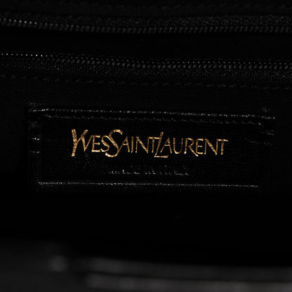 Saint Laurent Textured Calfskin Medium Classic Cabas Y Black 6 of 7