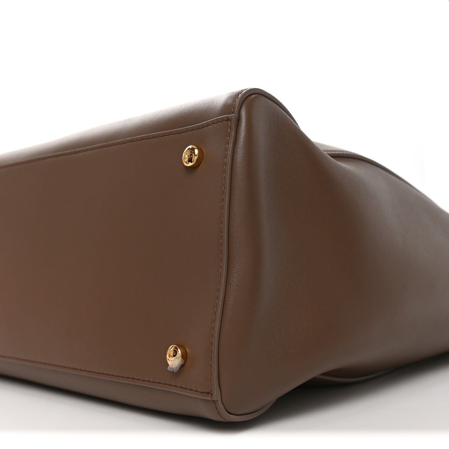 Calfskin Archetype Large Shopping Tote Light Brown