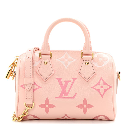 Louis Vuitton Empreinte Monogram Giant Speedy Bandouliere 20 Degrade Rose Pink 1 of 10