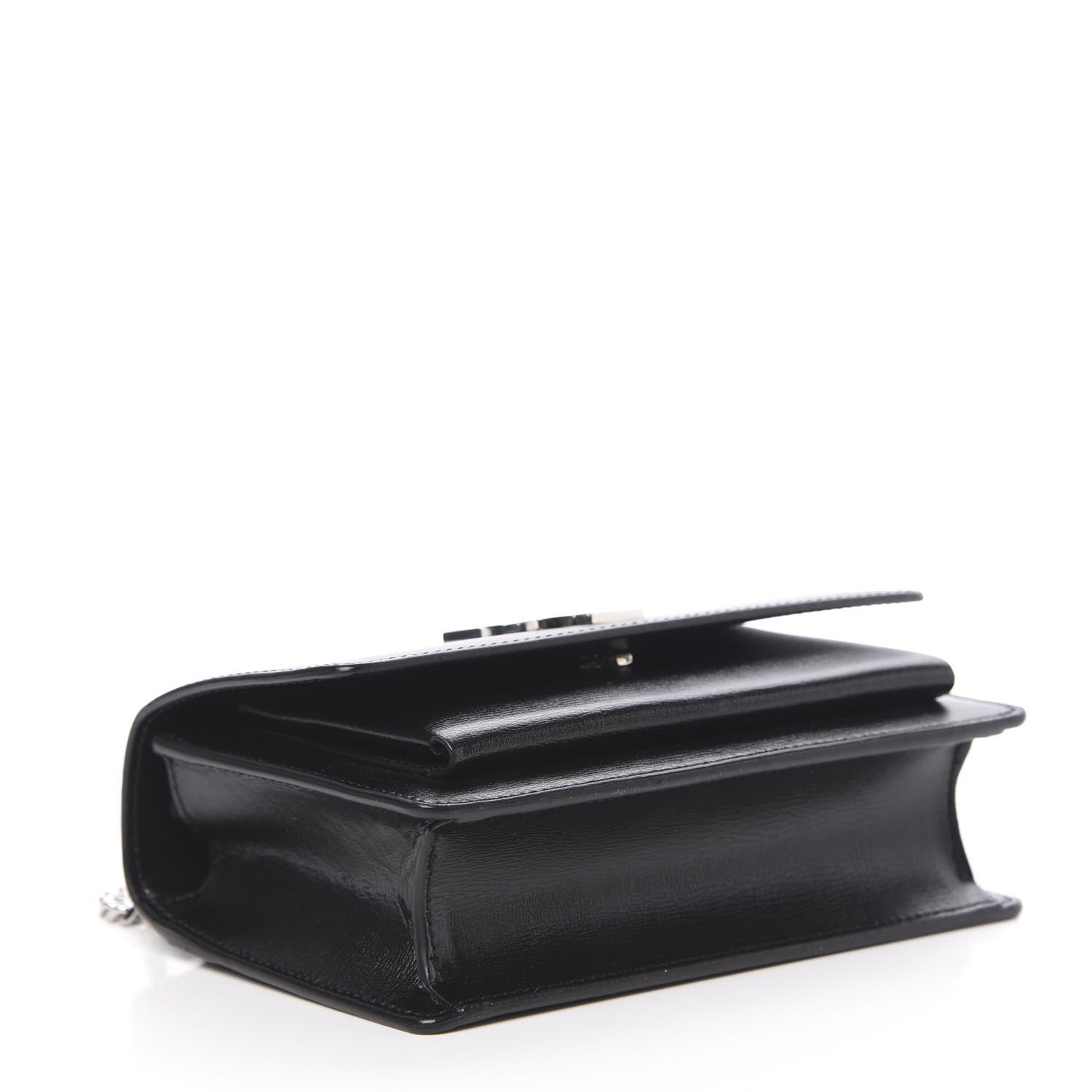 Saint Laurent Calfskin Monogram Sunset Chain Wallet Black 3 of 10