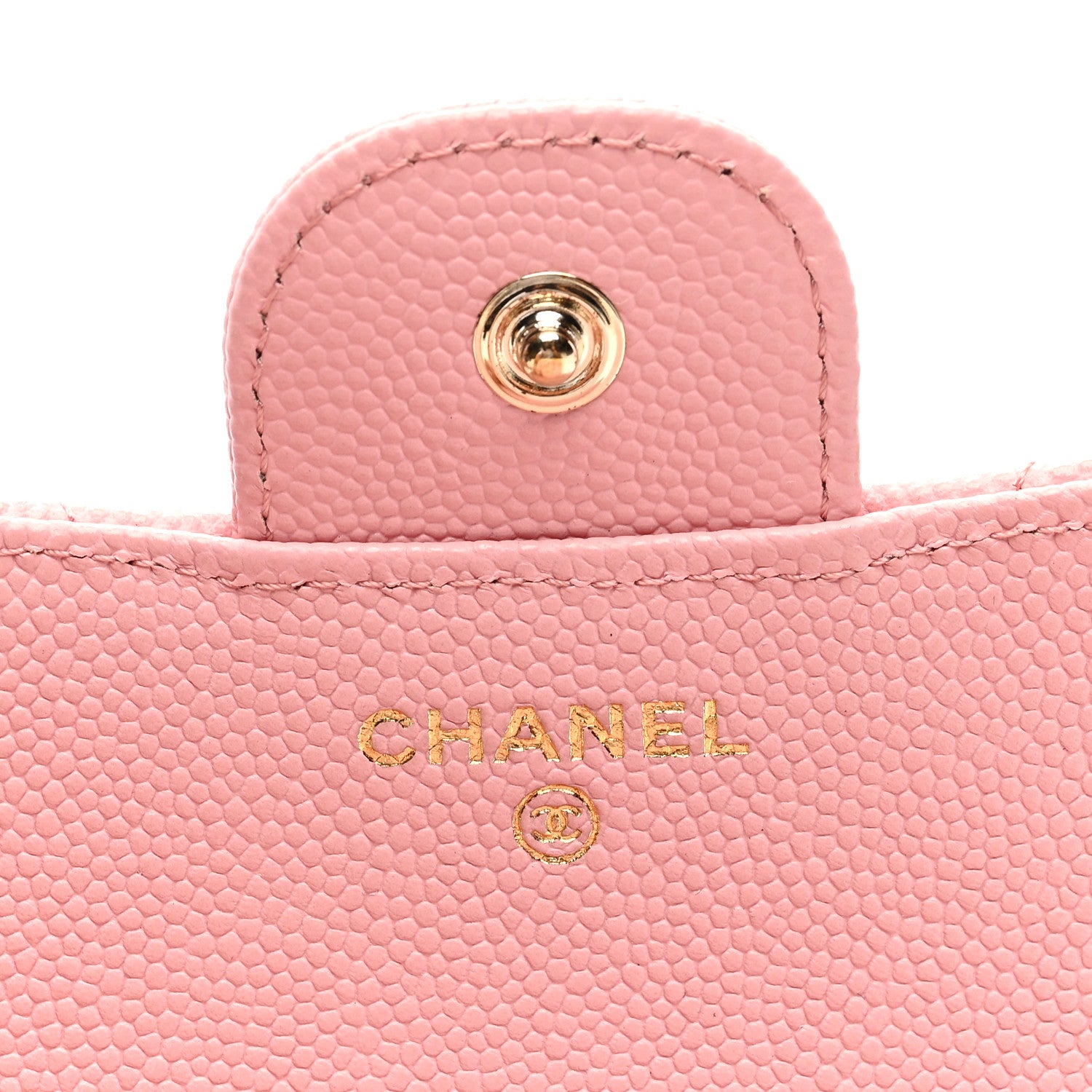 Chanel Caviar Quilted Compact Flap Wallet Light Pink 6 of 7