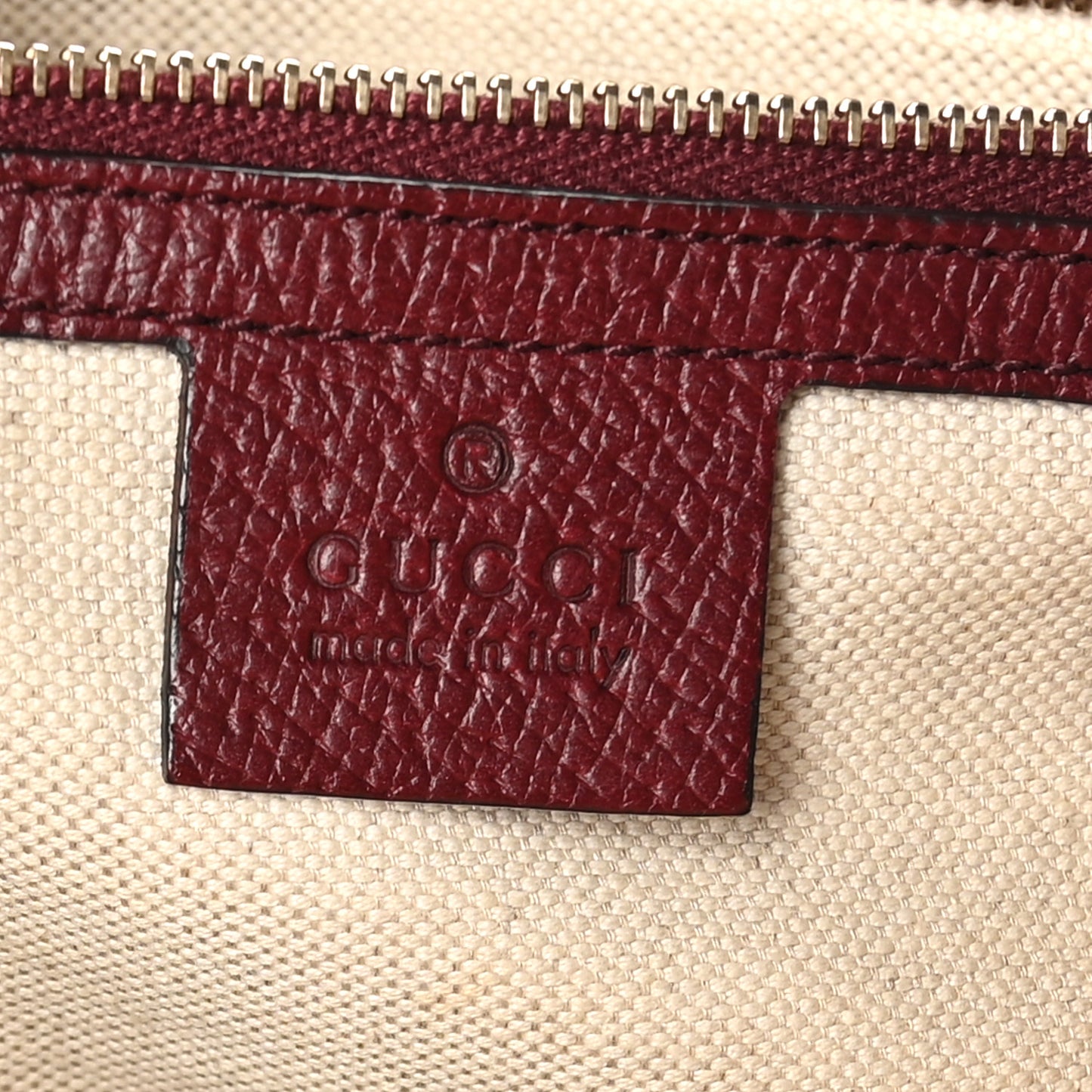 Monogram Textured Calfskin Medium Bree Zippered Tote Beige Ebony Peonia Flower