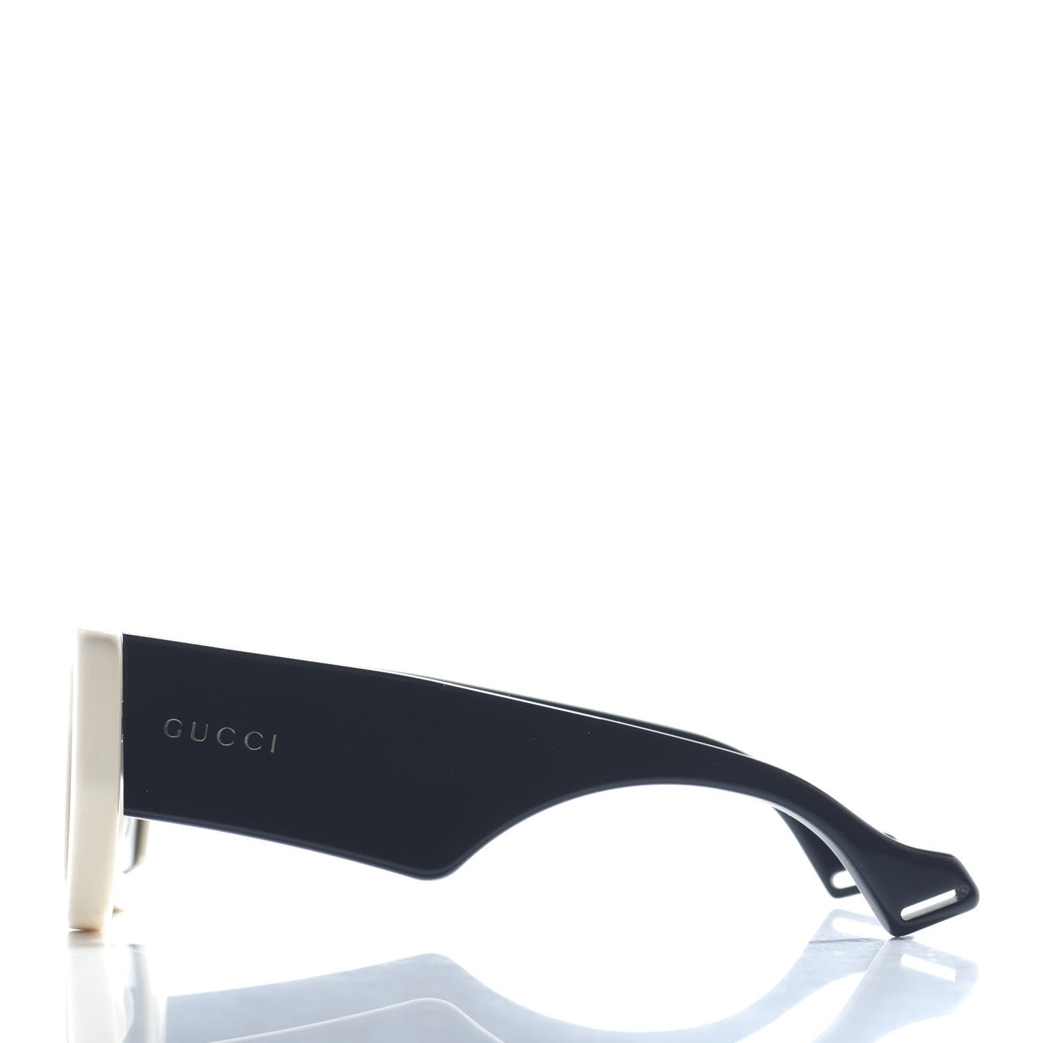 Gucci Square Frame Sunglasses GG0630S Black Ivory 3 of 6