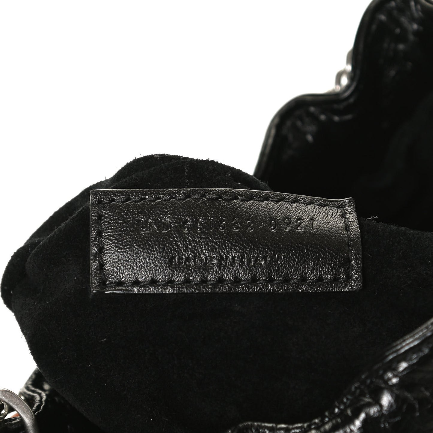 Calfskin Pac Ruched Hobo Black