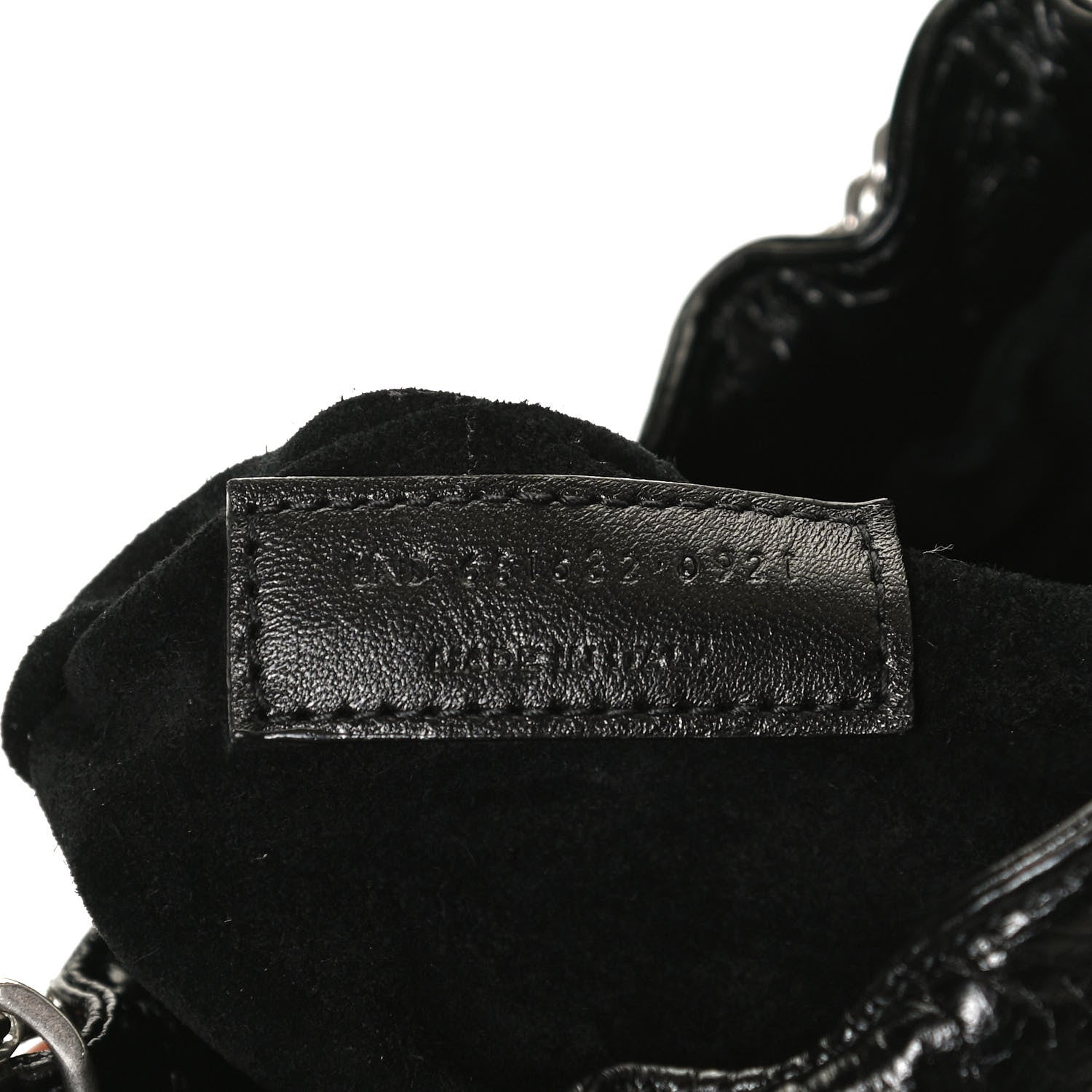 Saint Laurent Calfskin Pac Ruched Hobo Black 7 of 11