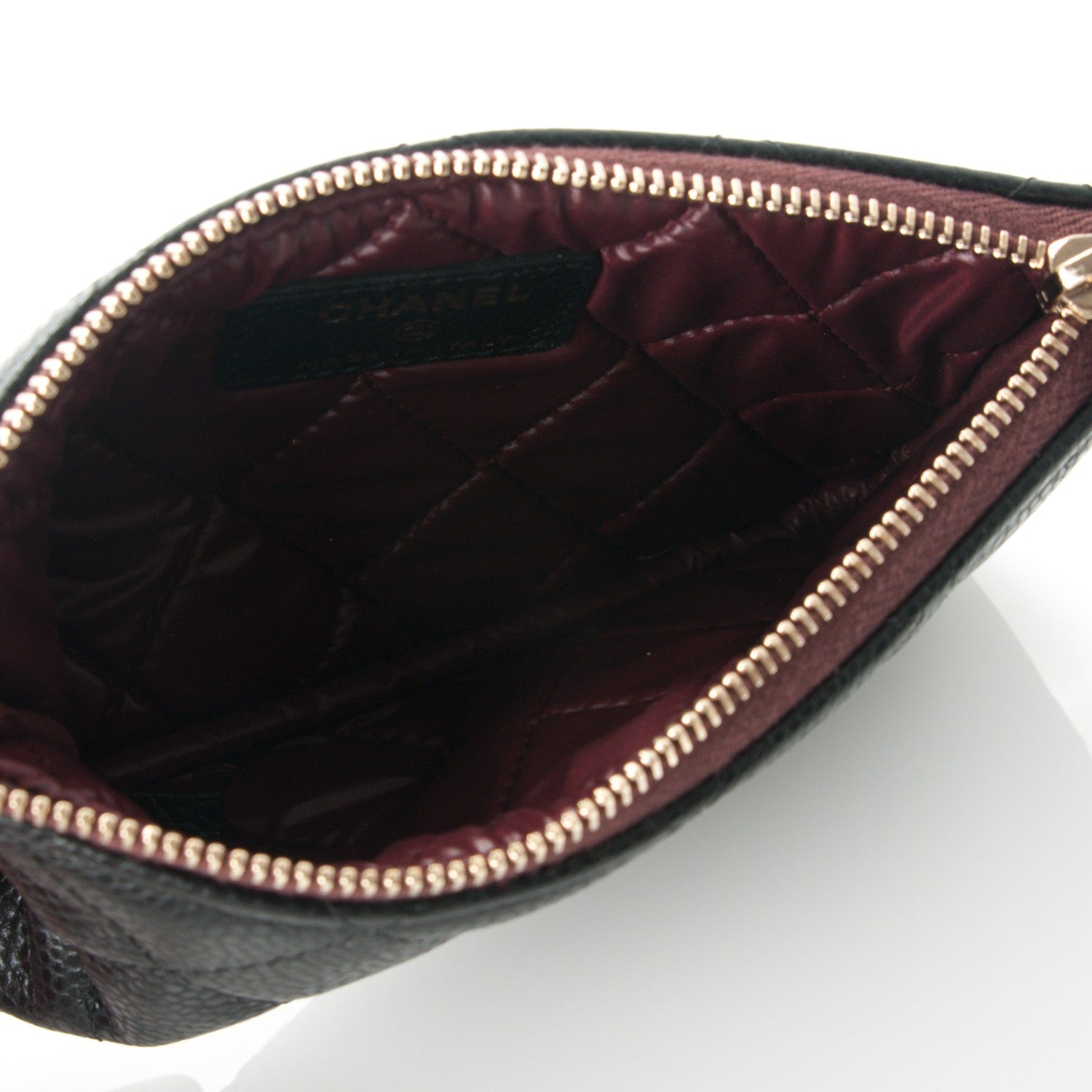 Chanel Caviar Quilted Small Cosmetic Case Black 5 of 7