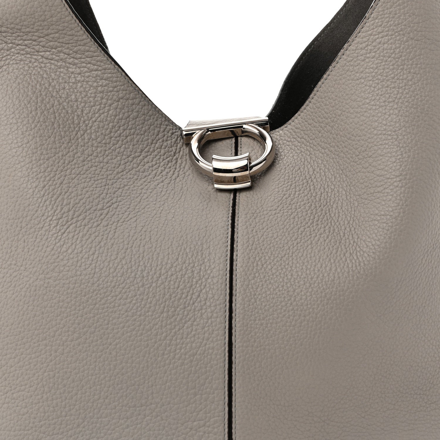 Salvatore Ferragamo Calfskin Margot Hobo Grey 8 of 13