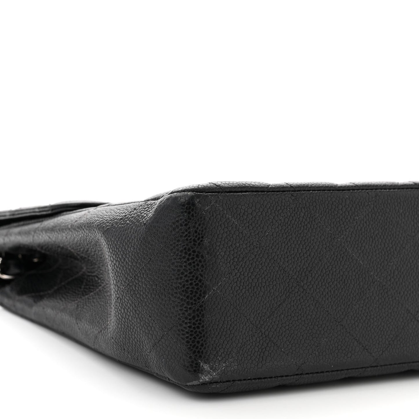 Caviar Jumbo Single Flap Black