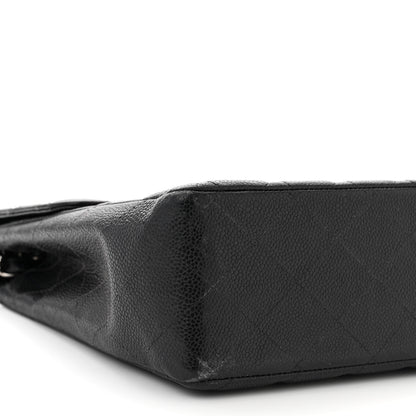 Chanel Caviar Jumbo Single Flap Black 9 of 10