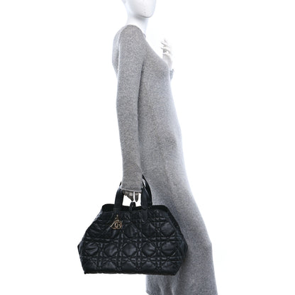 Christian Dior Calfskin Macrocannage Large Toujours Black 2 of 10