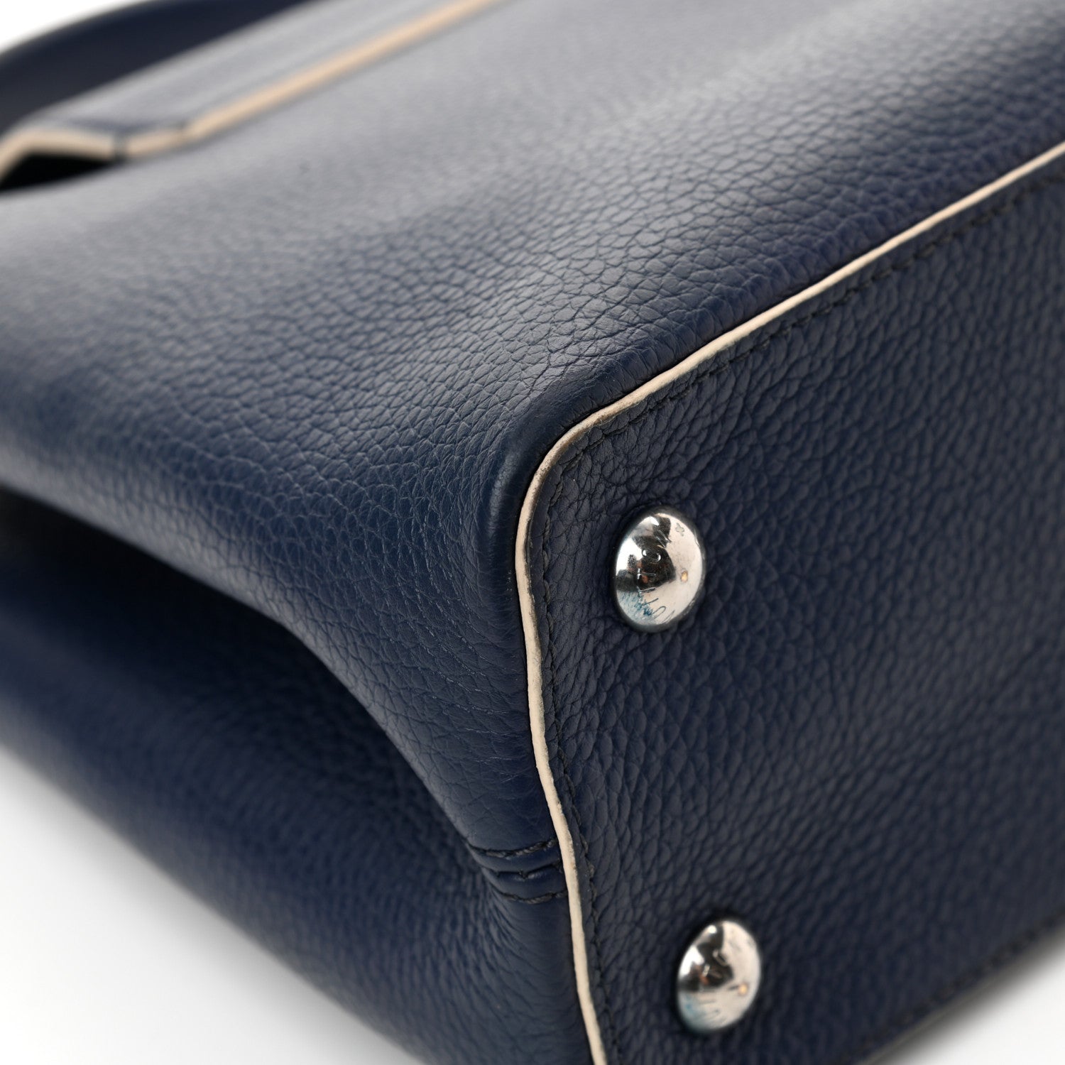 Louis Vuitton Taurillon Capucines PM Blue White 12 of 18