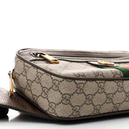 Gucci Soft GG Supreme Monogram Medium Ophidia Belt Bag Dark Brown 9 of 10
