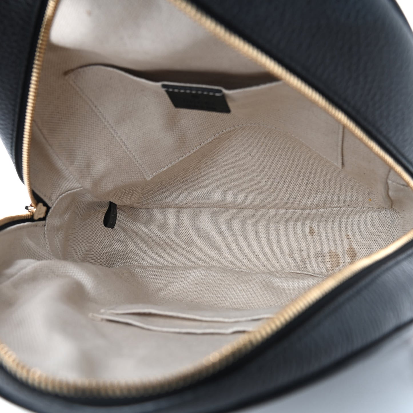 Pebbled Calfskin Soho Chain Backpack Black