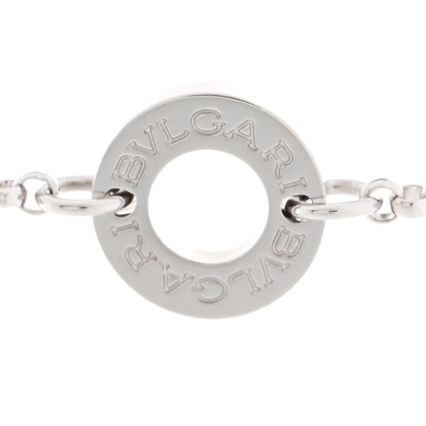 18K White Gold Mini B.Zero1 Pendant Necklace