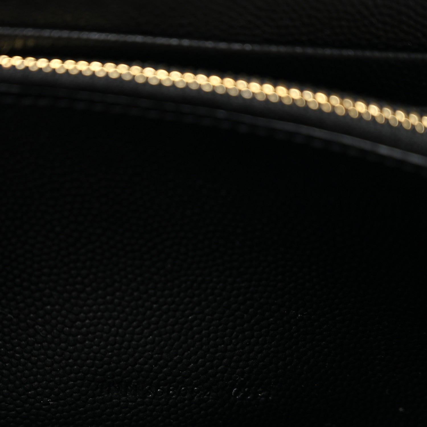 Saint Laurent Grain De Poudre Matelasse Chevron Monogram Zip Around Wallet Black 7 of 10